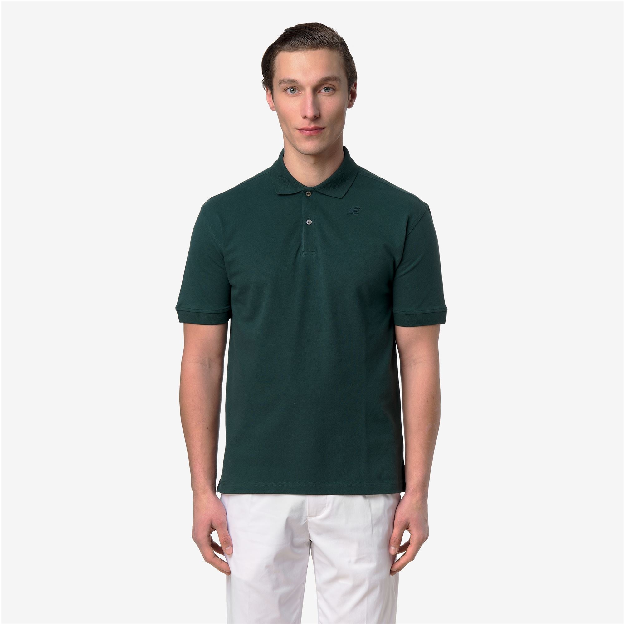 Polo Shirts_Man_SIMOR PIQUE_Polo_Green Dk Jungle - Commercial 4