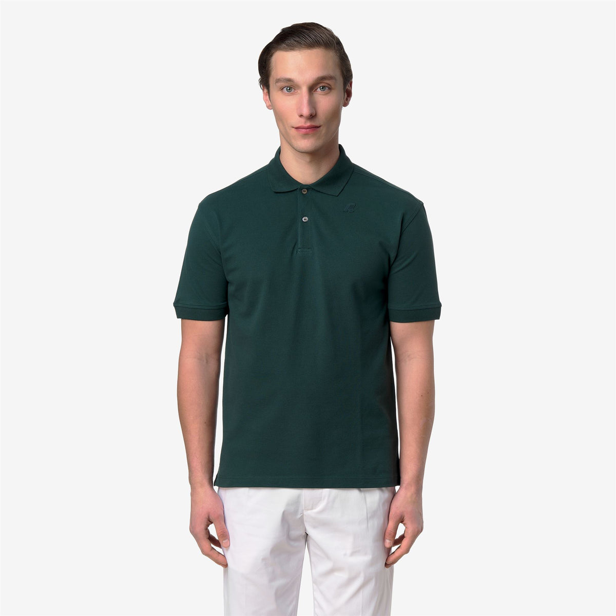 Polo Shirts_Man_SIMOR PIQUE_Polo_Green Dk Jungle - Commercial 4