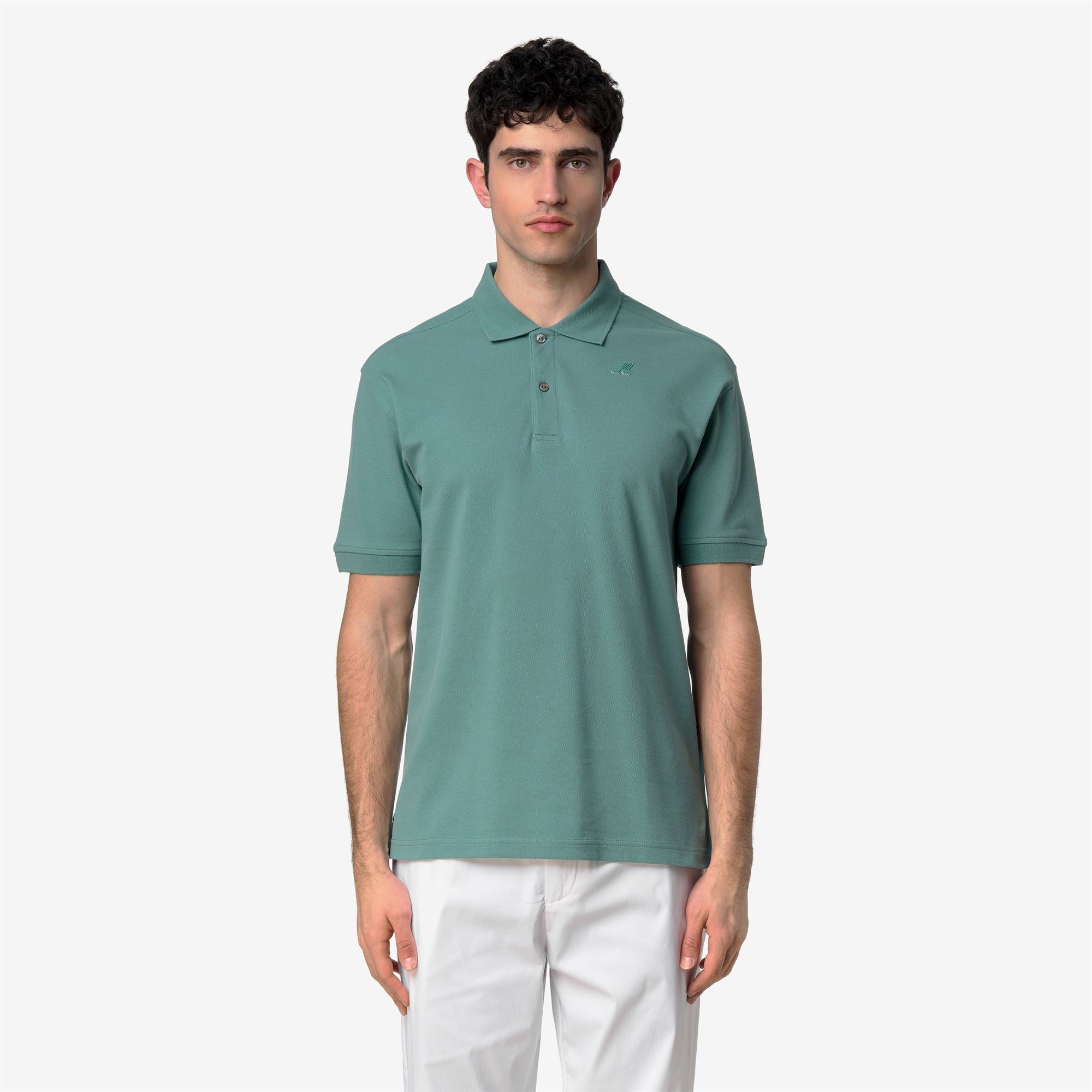 Polo Shirts_Man_SIMOR PIQUE_Polo_Green Mine - Commercial 4