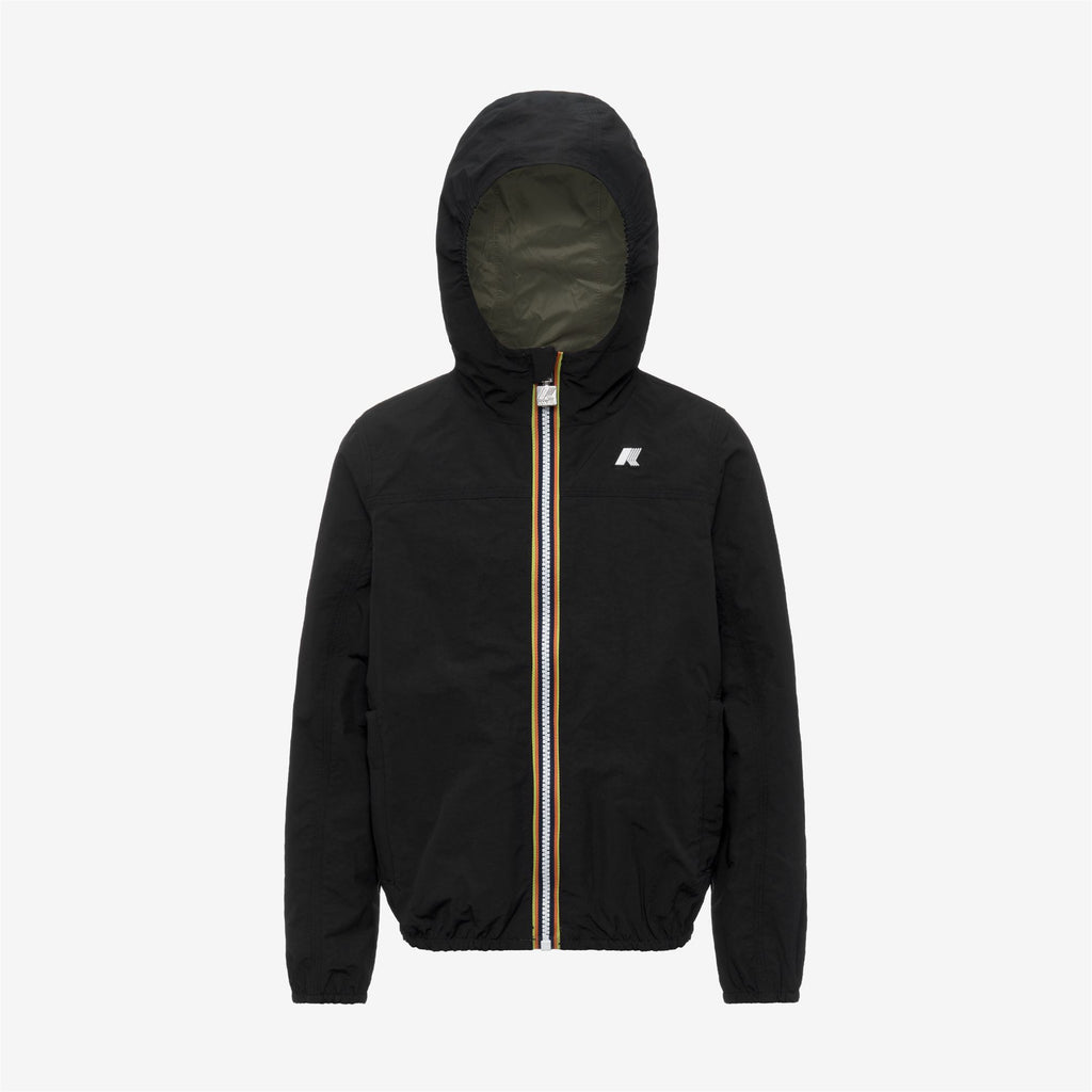 Jackets_Boy_P. JAKE COTTON  DOUBLE_Short_Black Pure - Green Lichen - Commercial 1