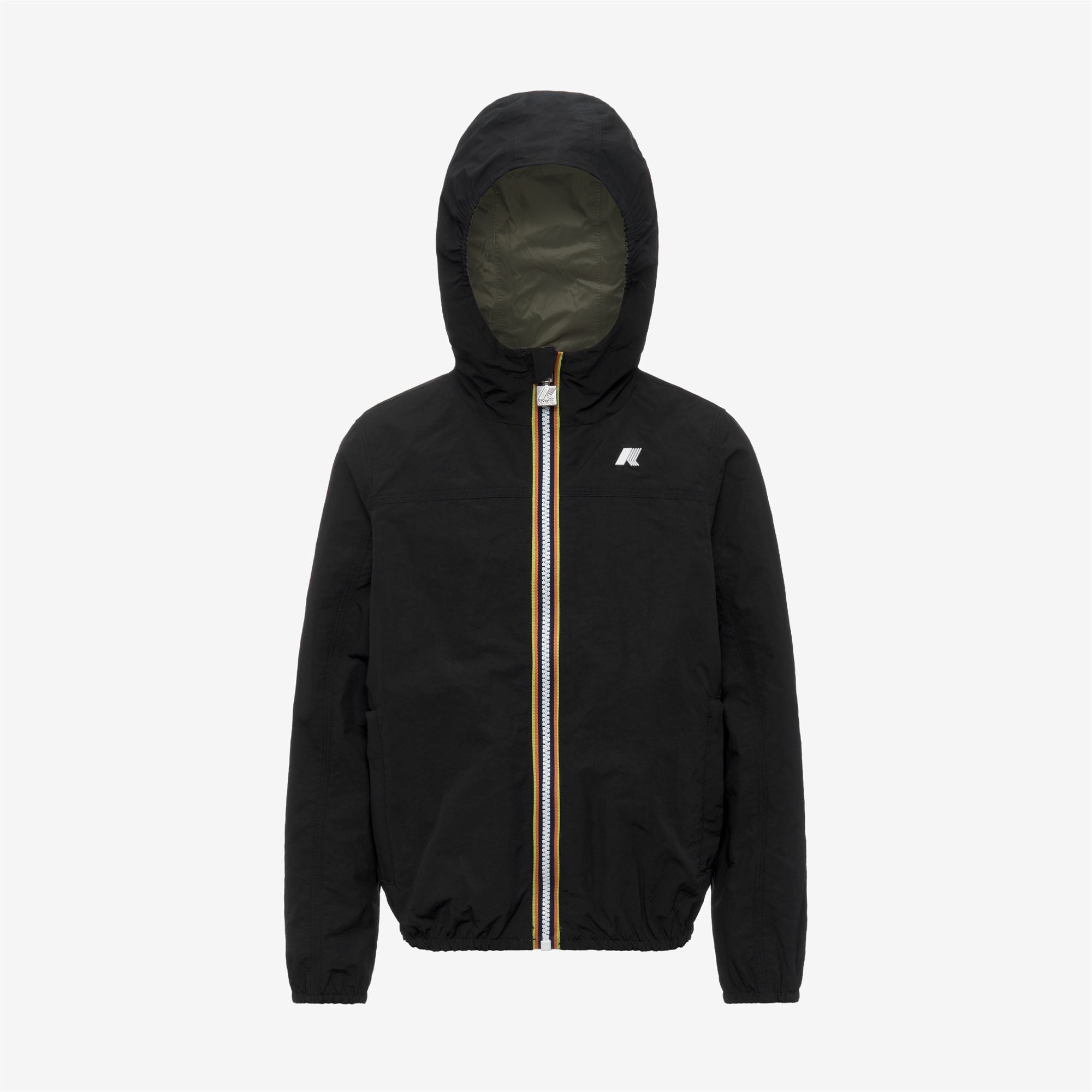 Jackets_Boy_P. JAKE COTTON  DOUBLE_Short_Black Pure - Green Lichen - Commercial 1