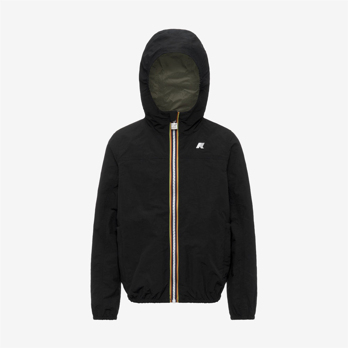 Jackets_Boy_P. JAKE COTTON  DOUBLE_Short_Black Pure - Green Lichen - Commercial 1