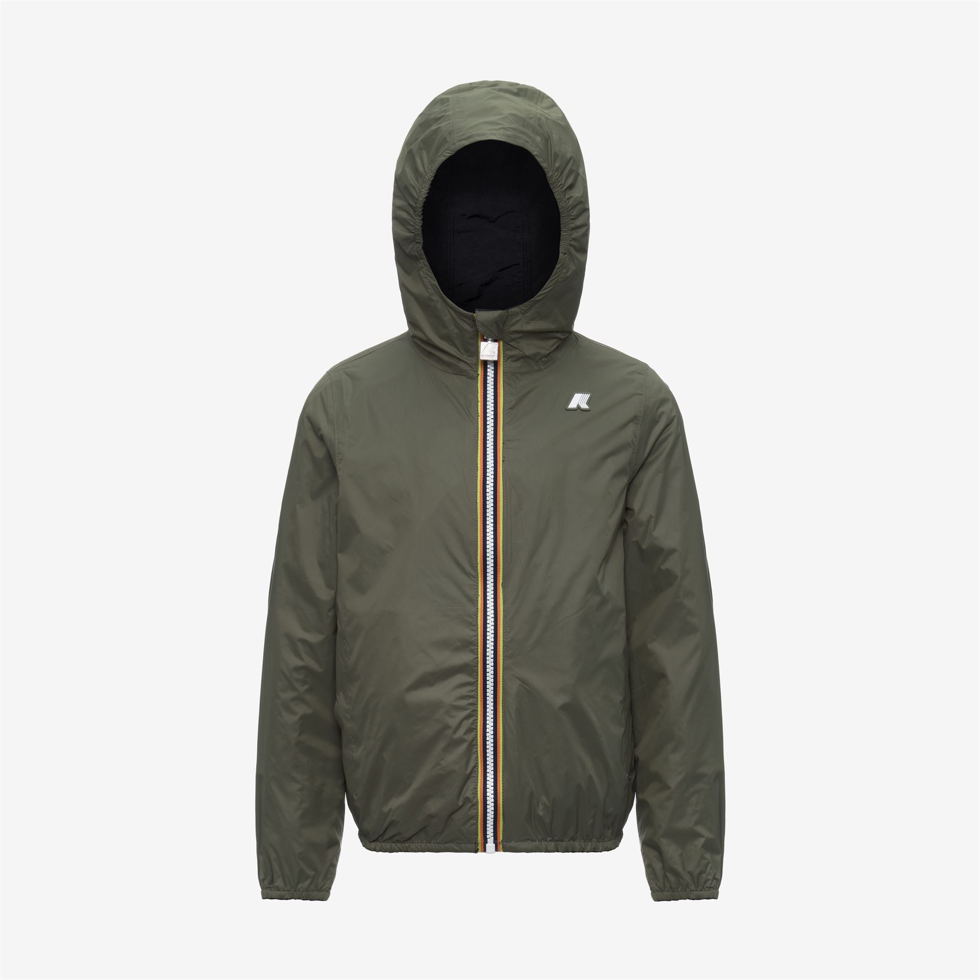 Jackets_Boy_P. JAKE COTTON  DOUBLE_Short_Black Pure - Green Lichen - Commercial 2