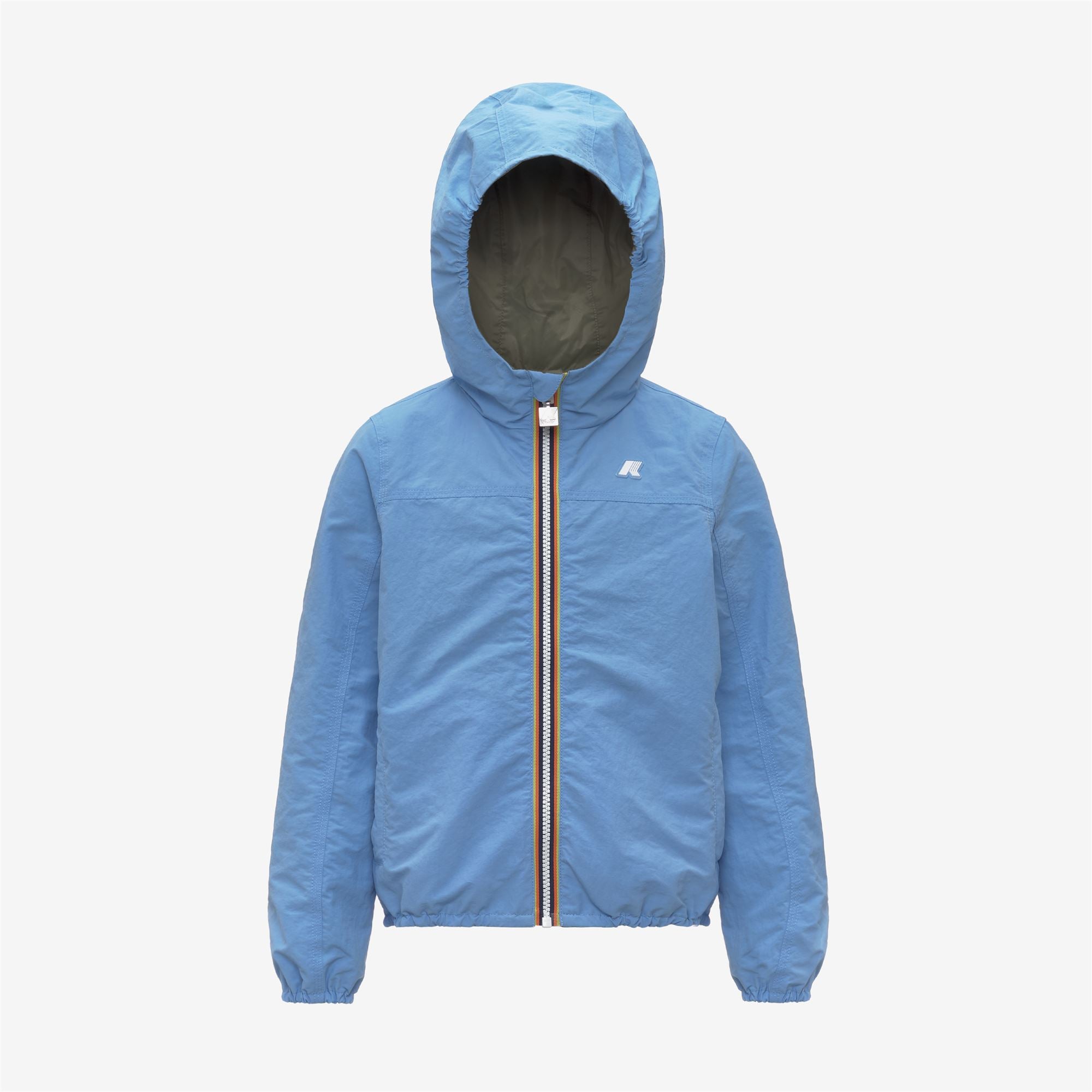 Jackets_Boy_P. JAKE COTTON  DOUBLE_Short_Blue Cielo - Green Lichen - Commercial 1
