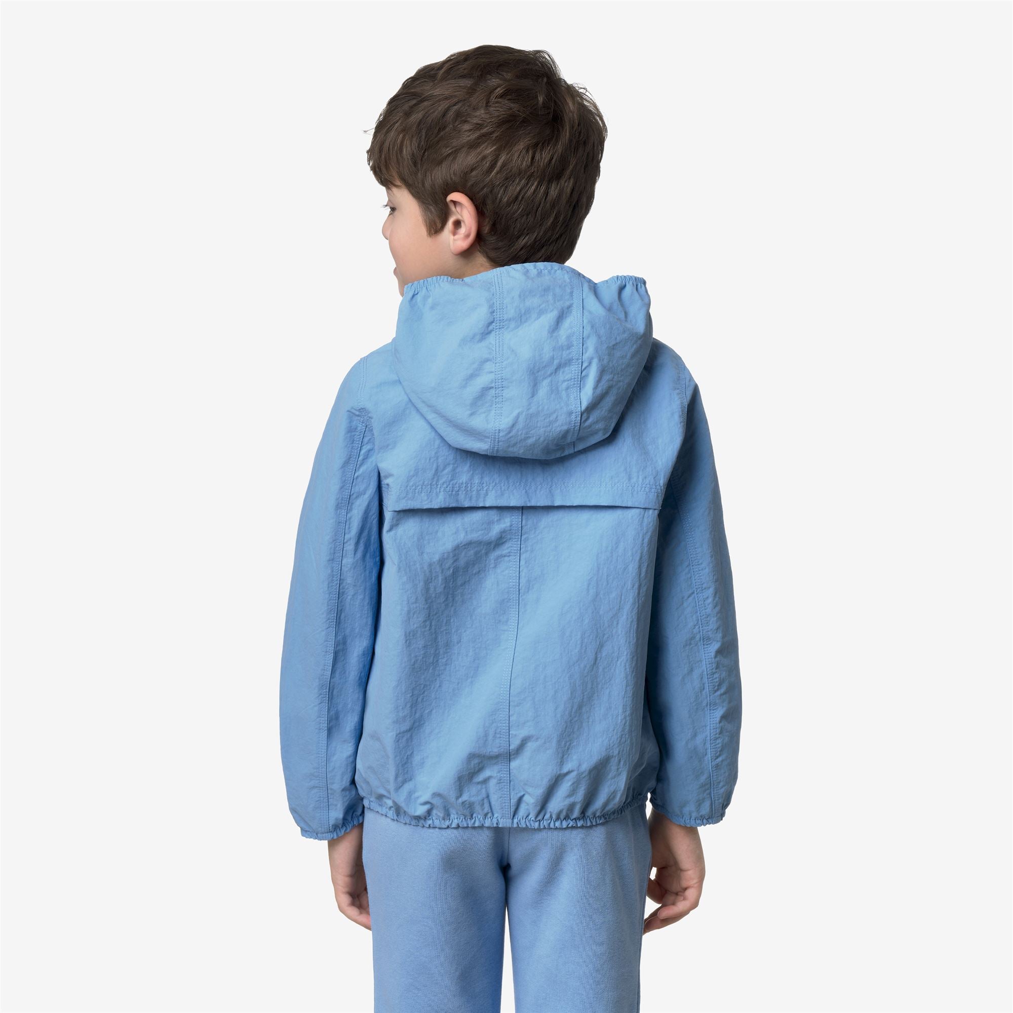 Jackets_Boy_P. JAKE COTTON  DOUBLE_Short_Blue Cielo - Green Lichen - Commercial 6