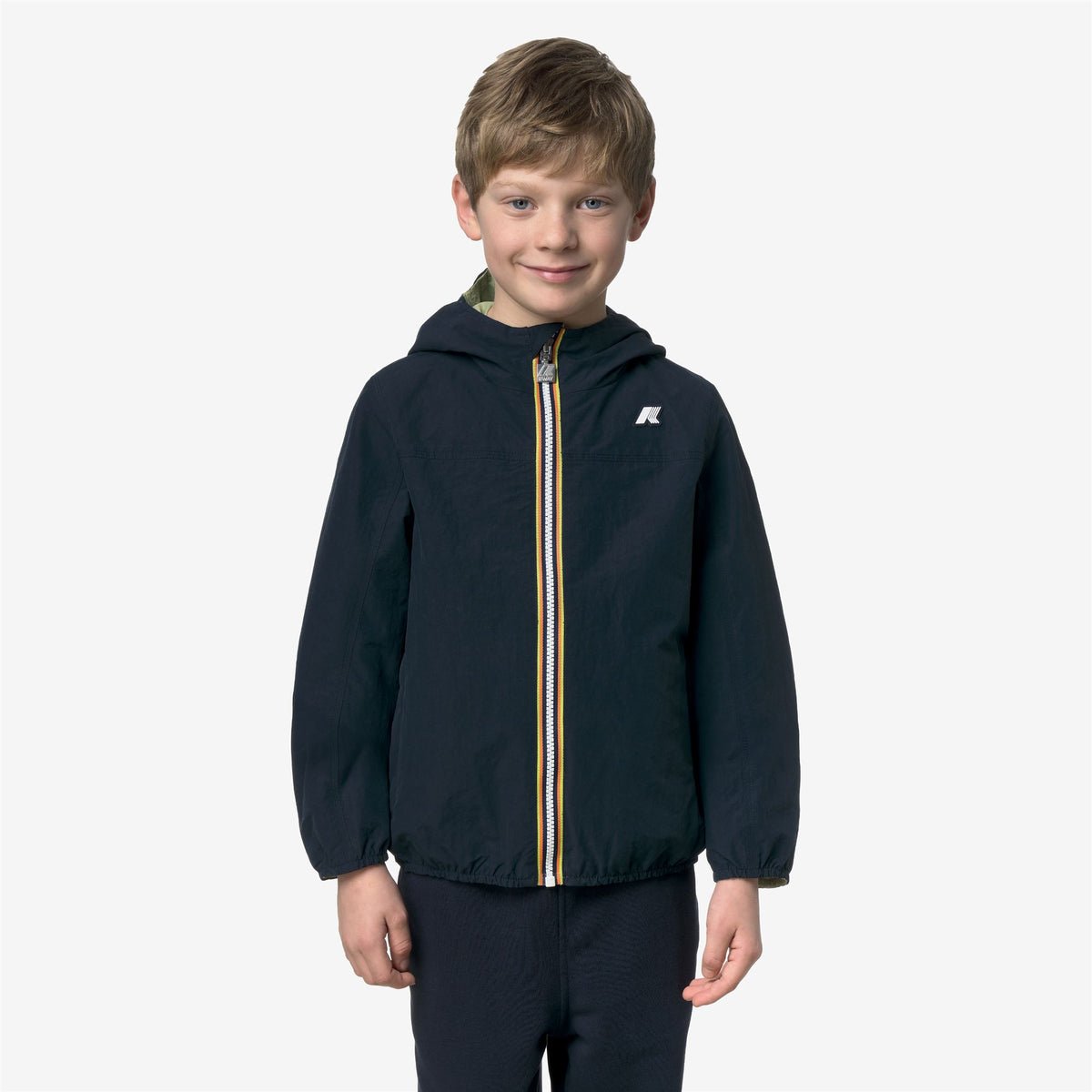Jackets_Boy_P. JAKE COTTON  DOUBLE_Short_Blue Depth - Green Dk Lime - Commercial 4