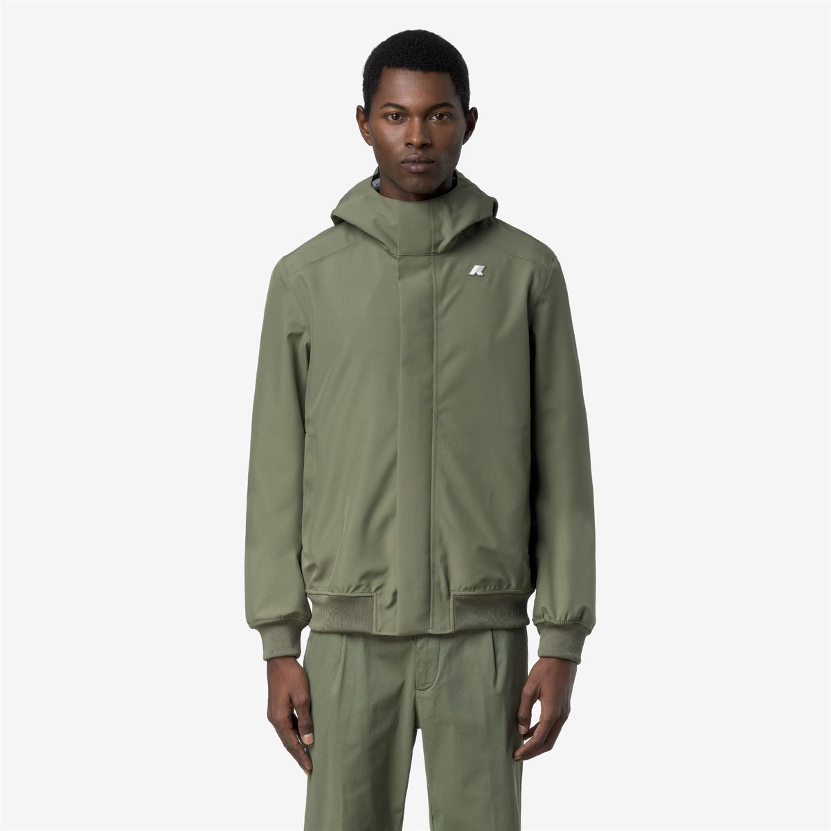 Jackets_Man_JOACHIM BONDED JERSEY_Short_Green Lichen - Commercial 4