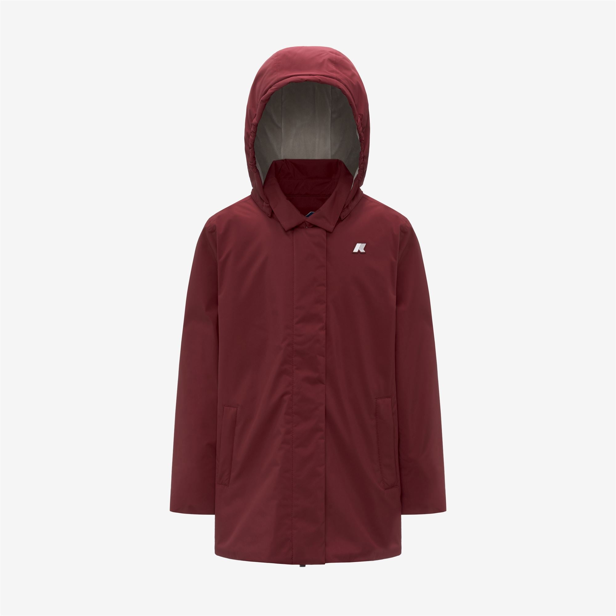 Jackets_GIRL_P. MORESE SOFT TOUCH MARMOTTA_3/4 Length_Red Syrah - Grey Goat - Commercial 1