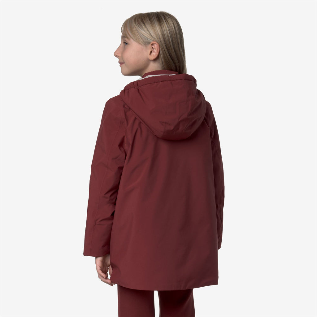 Jackets_GIRL_P. MORESE SOFT TOUCH MARMOTTA_3/4 Length_Red Syrah - Grey Goat - Commercial 6