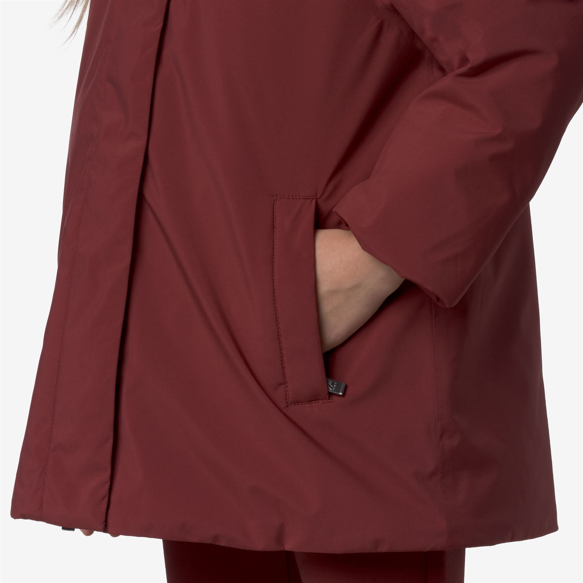 Jackets_GIRL_P. MORESE SOFT TOUCH MARMOTTA_3/4 Length_Red Syrah - Grey Goat - Commercial 7