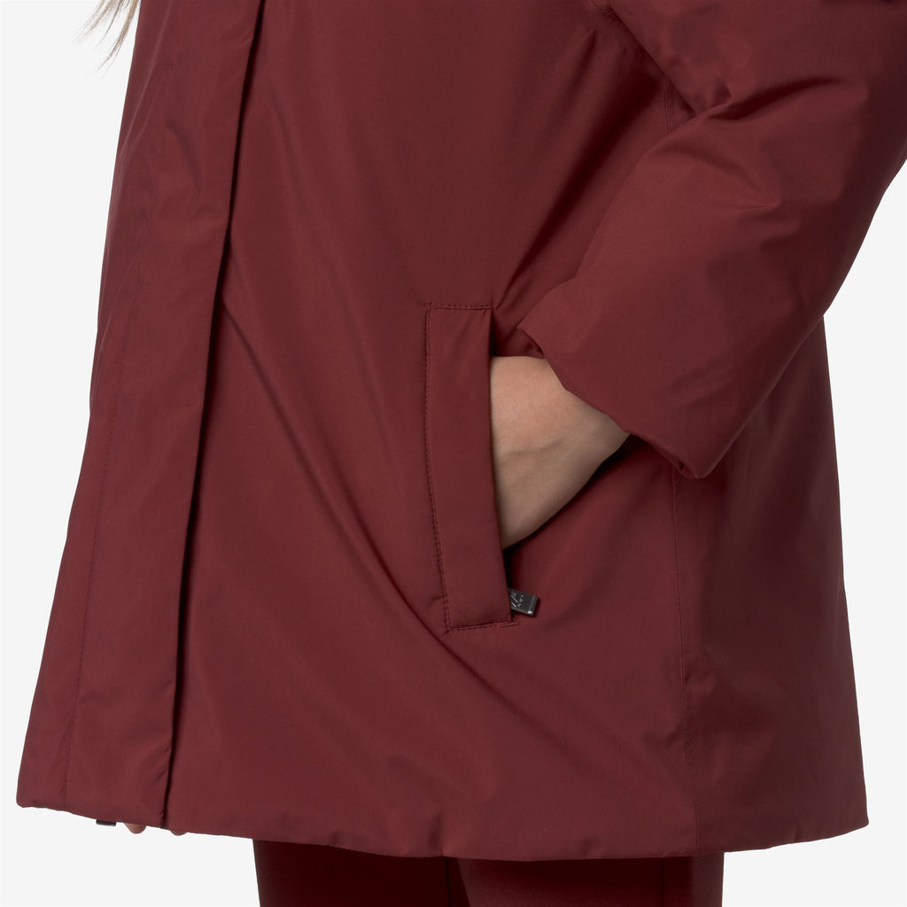 Jackets_GIRL_P. MORESE SOFT TOUCH MARMOTTA_3/4 Length_Red Syrah - Grey Goat - Commercial 7