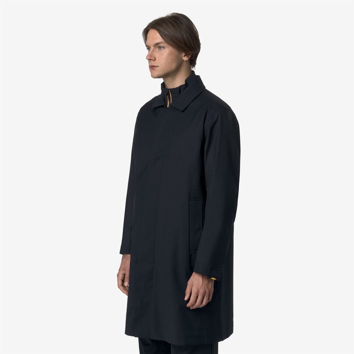 Chaqueta de lana aislante azul de 3/4 de largo para hombre 6