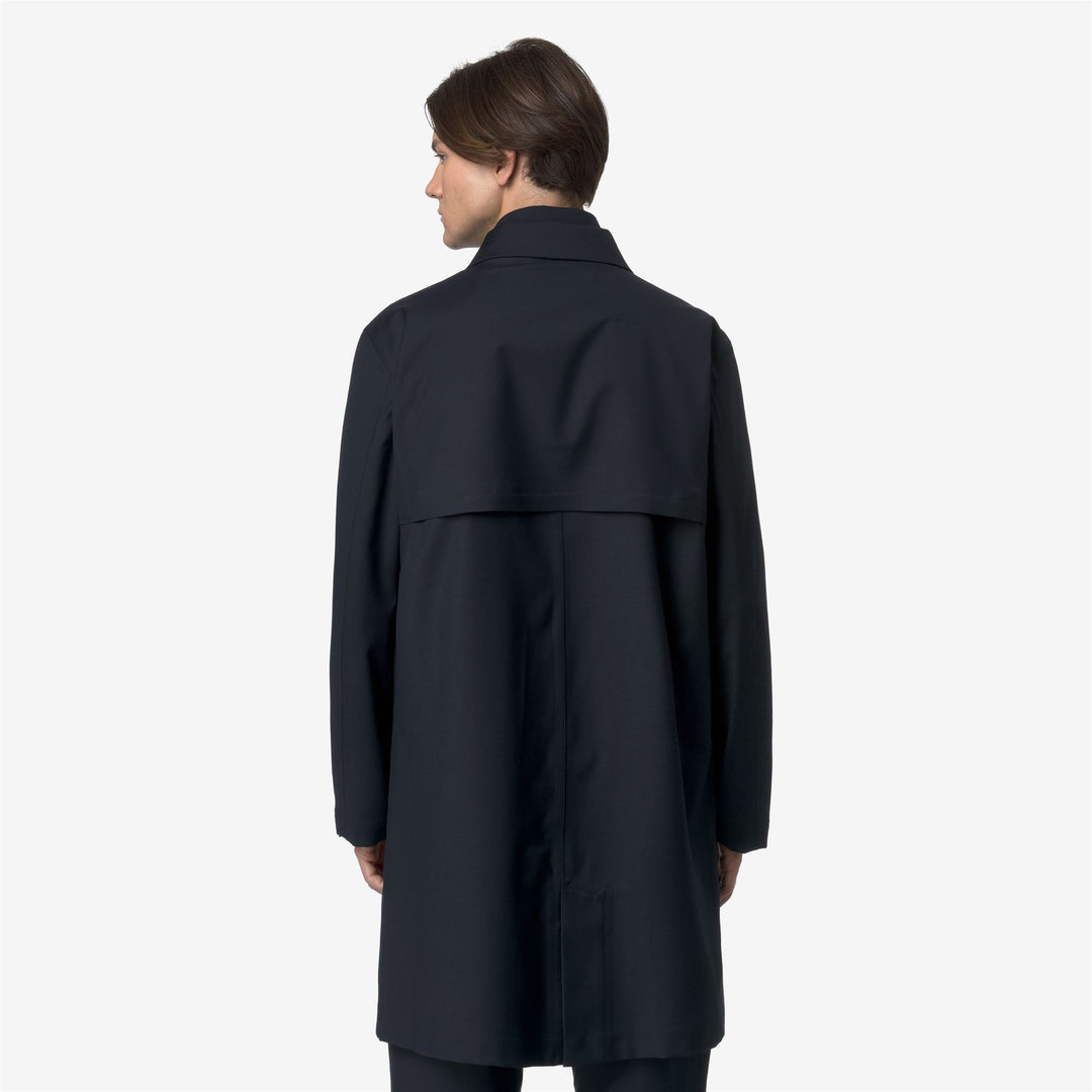 Chaqueta de lana aislante azul de 3/4 de largo para hombre main