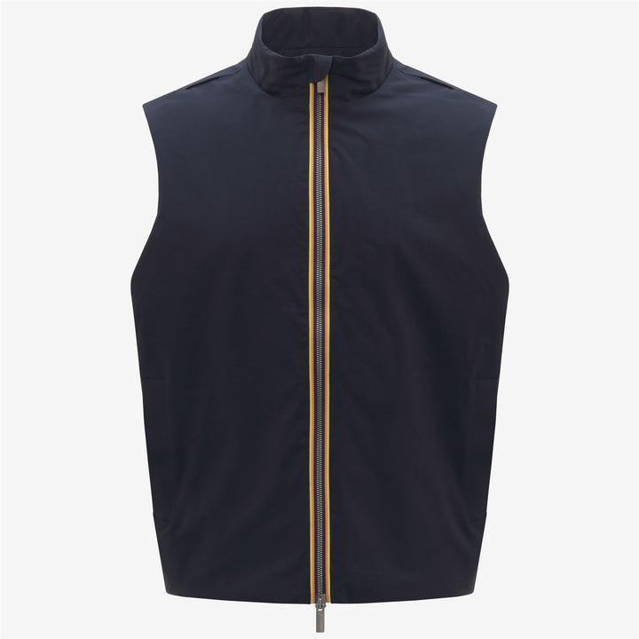 Chaqueta corta azul impermeable para hombre con chaleco desmontable 2