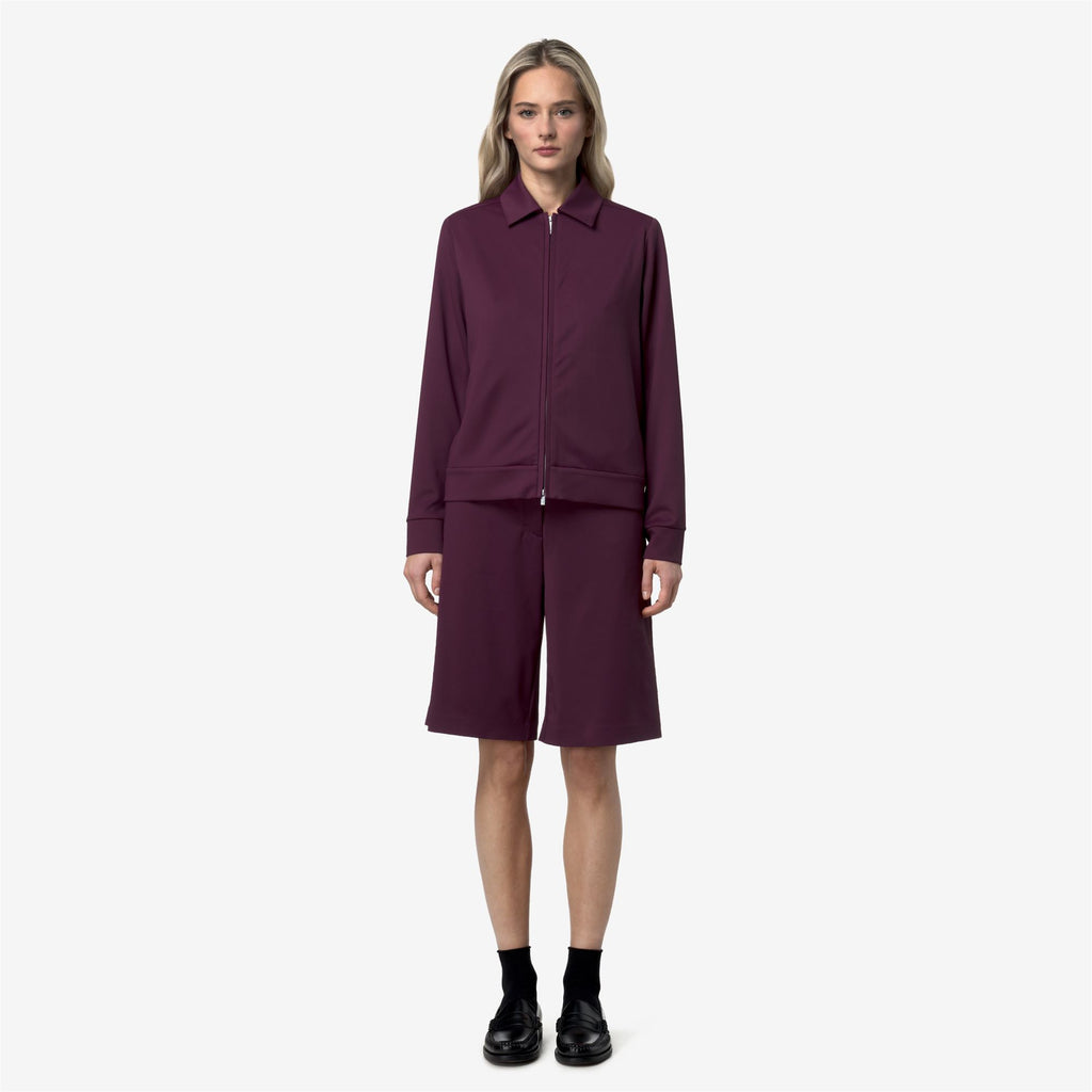 Fleece_Woman_ISY SL SPACER_Jacket_Violet Mauve Wine - Commercial 4