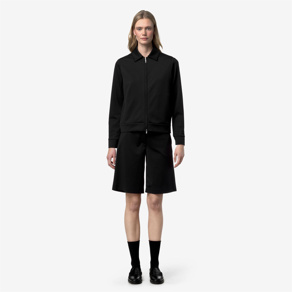 Fleece_Woman_ISY SL SPACER_Jacket_Black Pure - Black Pure - Commercial 4