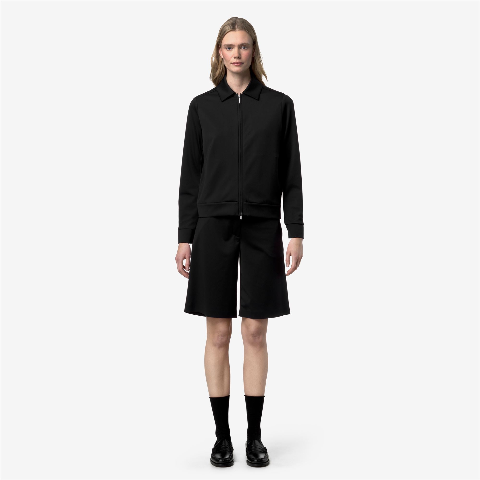 Fleece_Woman_ISY SL SPACER_Jacket_Black Pure - Black Pure - Commercial 4