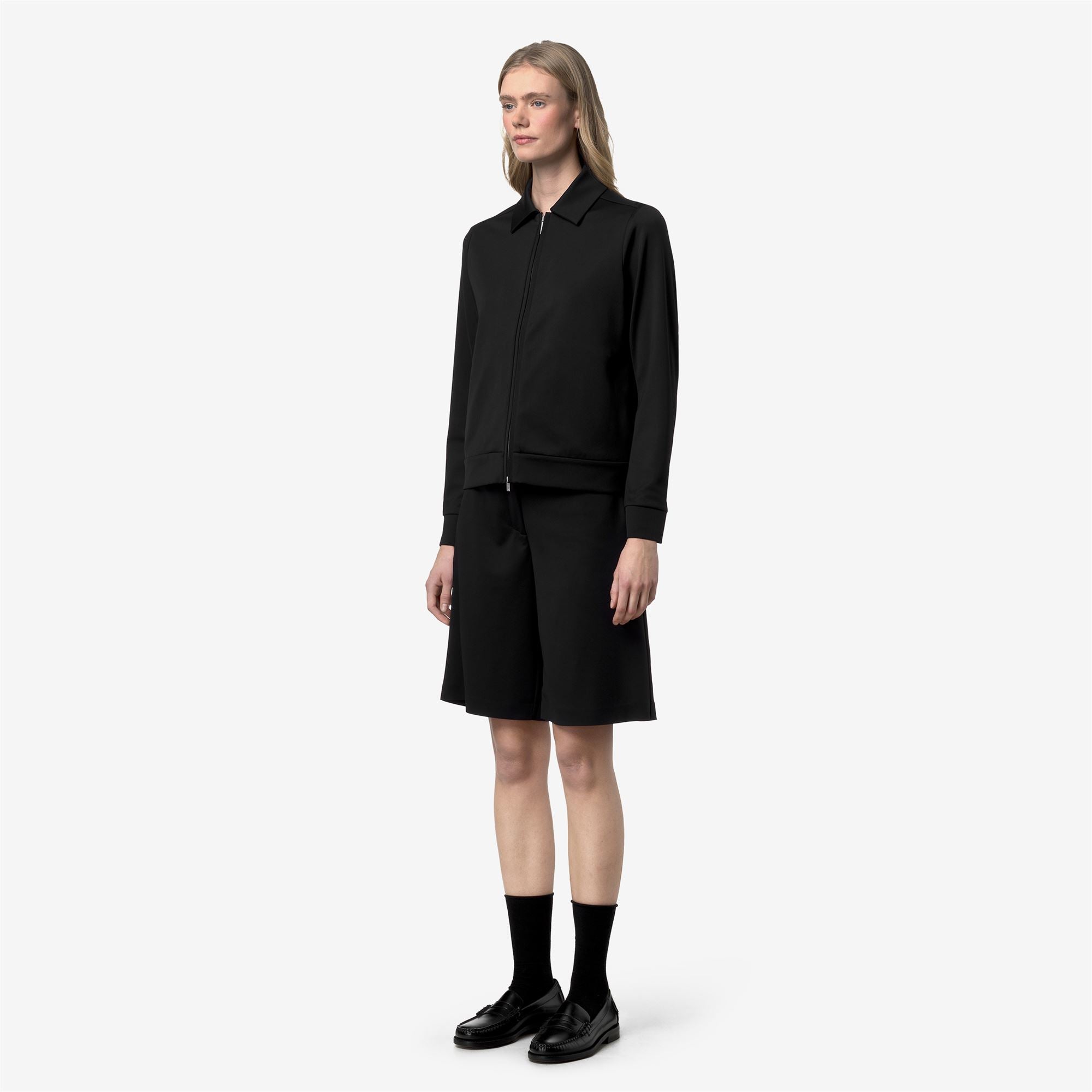 Fleece_Woman_ISY SL SPACER_Jacket_Black Pure - Black Pure - Commercial 5