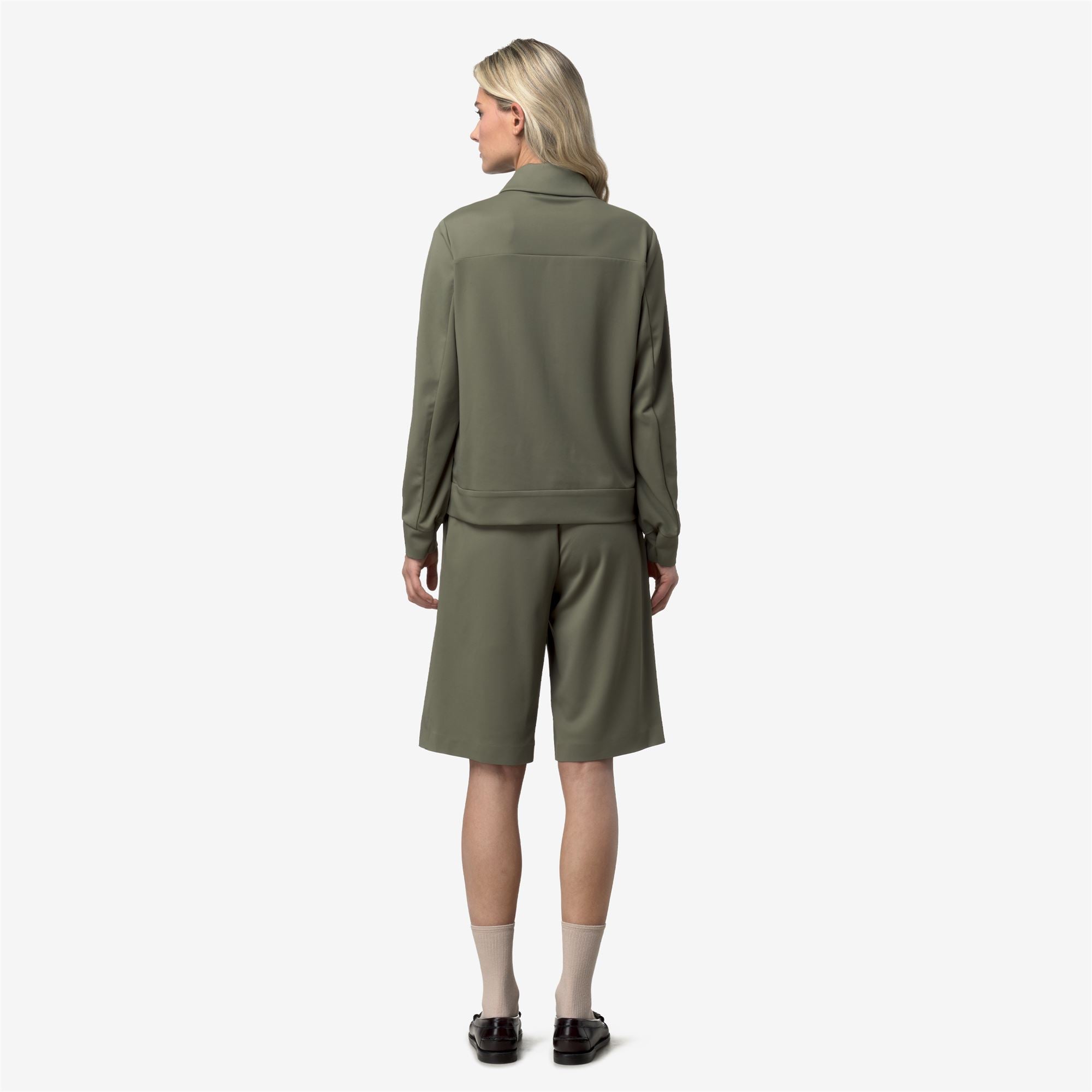 Fleece_Woman_ISY SL SPACER_Jacket_Green Lichen - Commercial 6