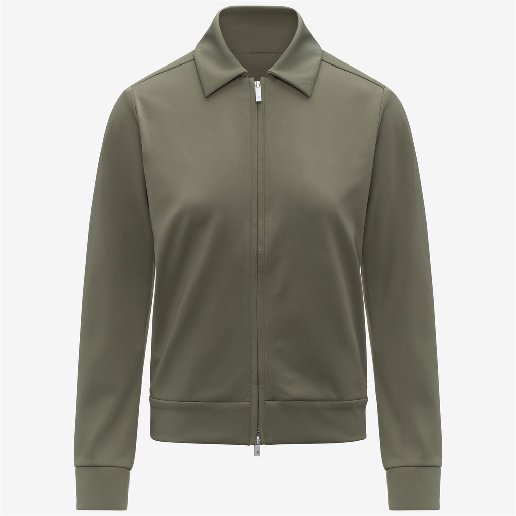 Fleece_Woman_ISY SL SPACER_Jacket_Green Lichen - Commercial 1