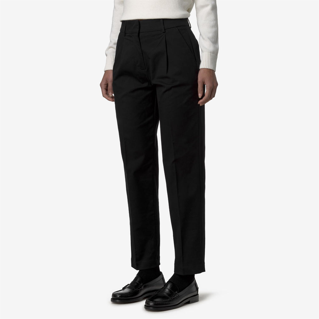 Pants_WOMAN_EYRE TWILL TECH PEACH_Chino_Black Pure - Black Pure - Commercial 5