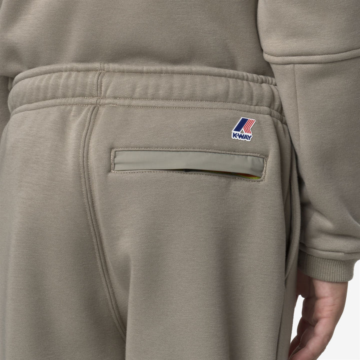 Green unisex Kids' Brushed Cotton Sport Trousers with Pockets 2