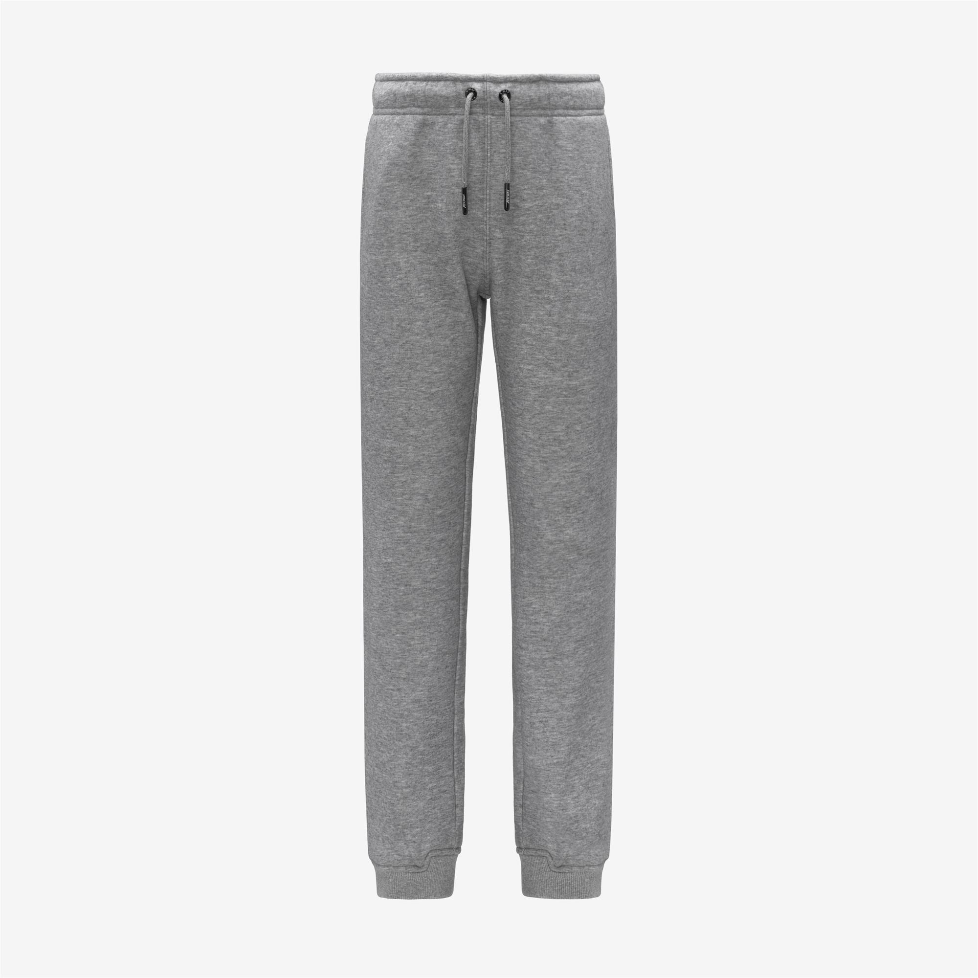 Pants_KID UNISEX_P. PHILBERT BRUSHED PC_Sport Trousers_Grey Melange Mid - Commercial 1