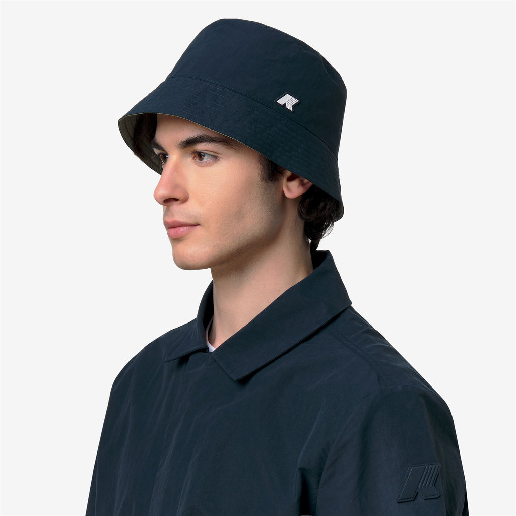 Headwear_Unisex_SHAVIT COTTON DOUBLE_Hat_Blue Depth - Green Lichen - Commercial 4