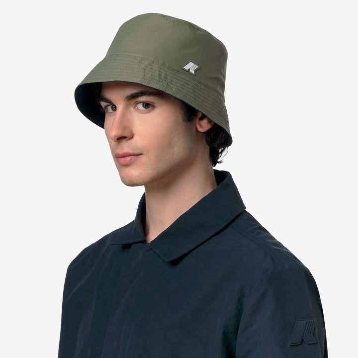 SHAVIT COTTON REVERSIBLE - Headwear - Hat - Unisex - BLUE DEPTH-GREEN LICHEN 4