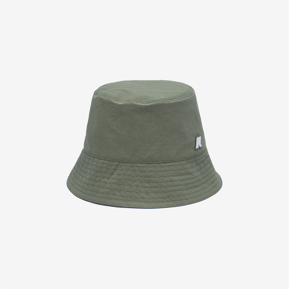 SHAVIT COTTON DOUBLE Headwear Hat Unisex Green Lichen-Blue Insignia 02