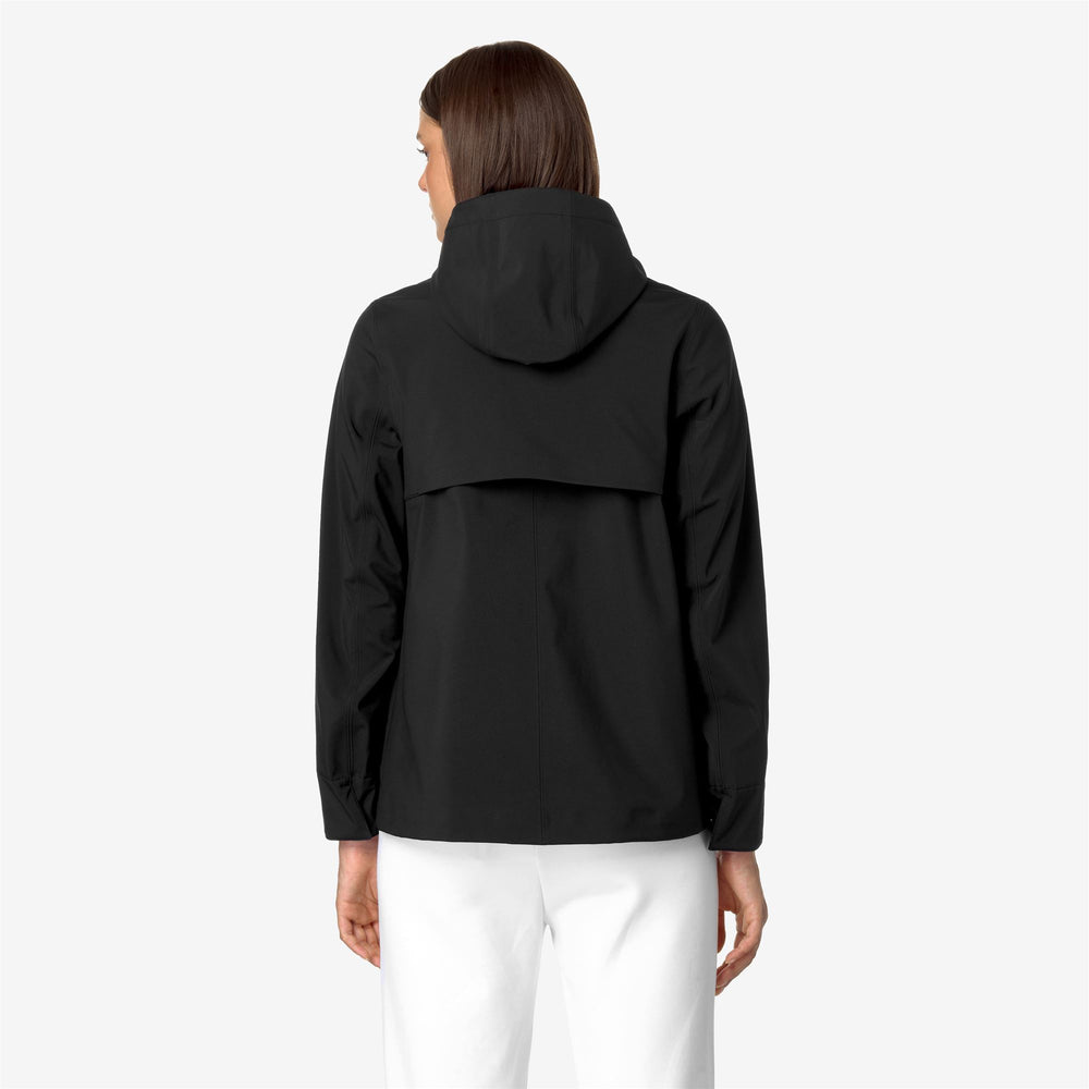 Black Blue Women's Mid Warm Jacket with 3-Layer Insulation 02