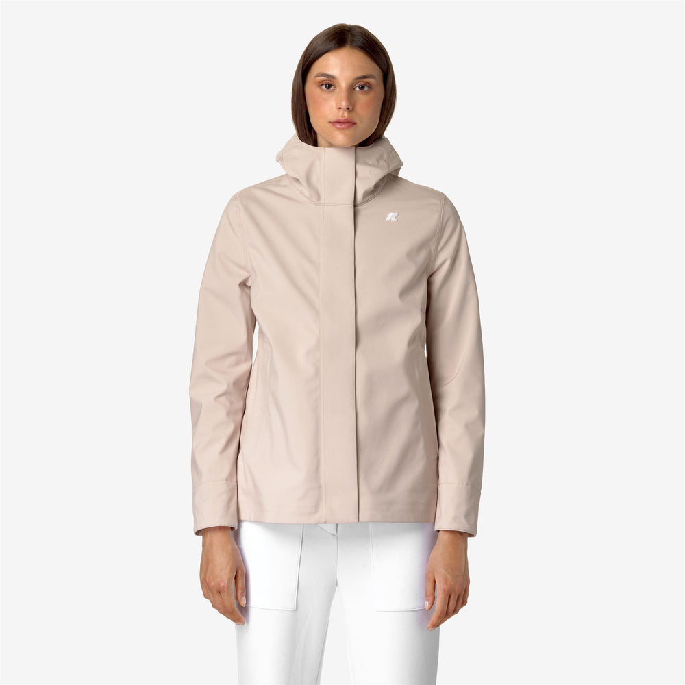 Pink Orange Women's Mid Warm Jacket with 3-Layer Insulation 02