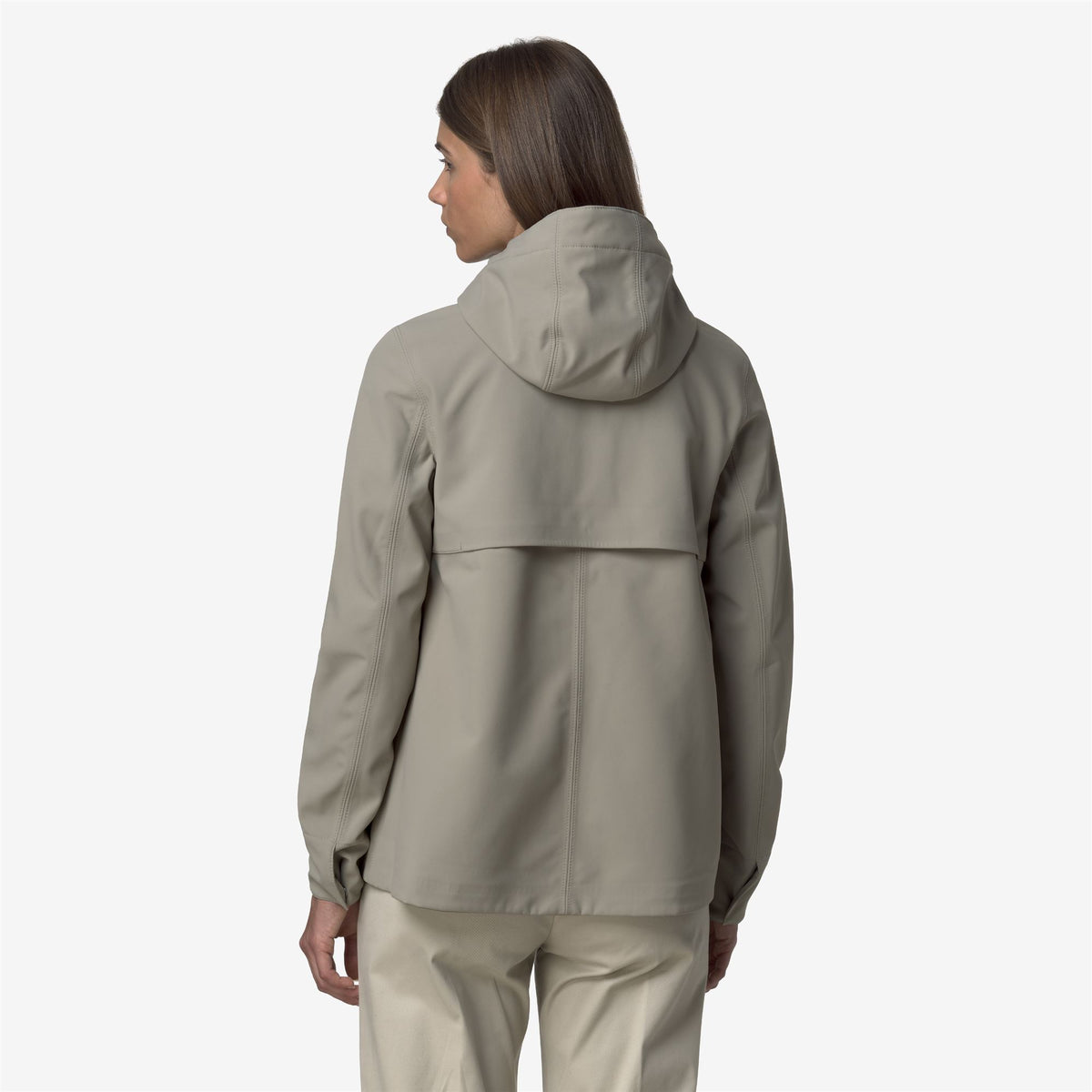 Jackets_WOMAN_MADALINA BONDED_Mid_Green Oak - Blue Depth - Commercial 6