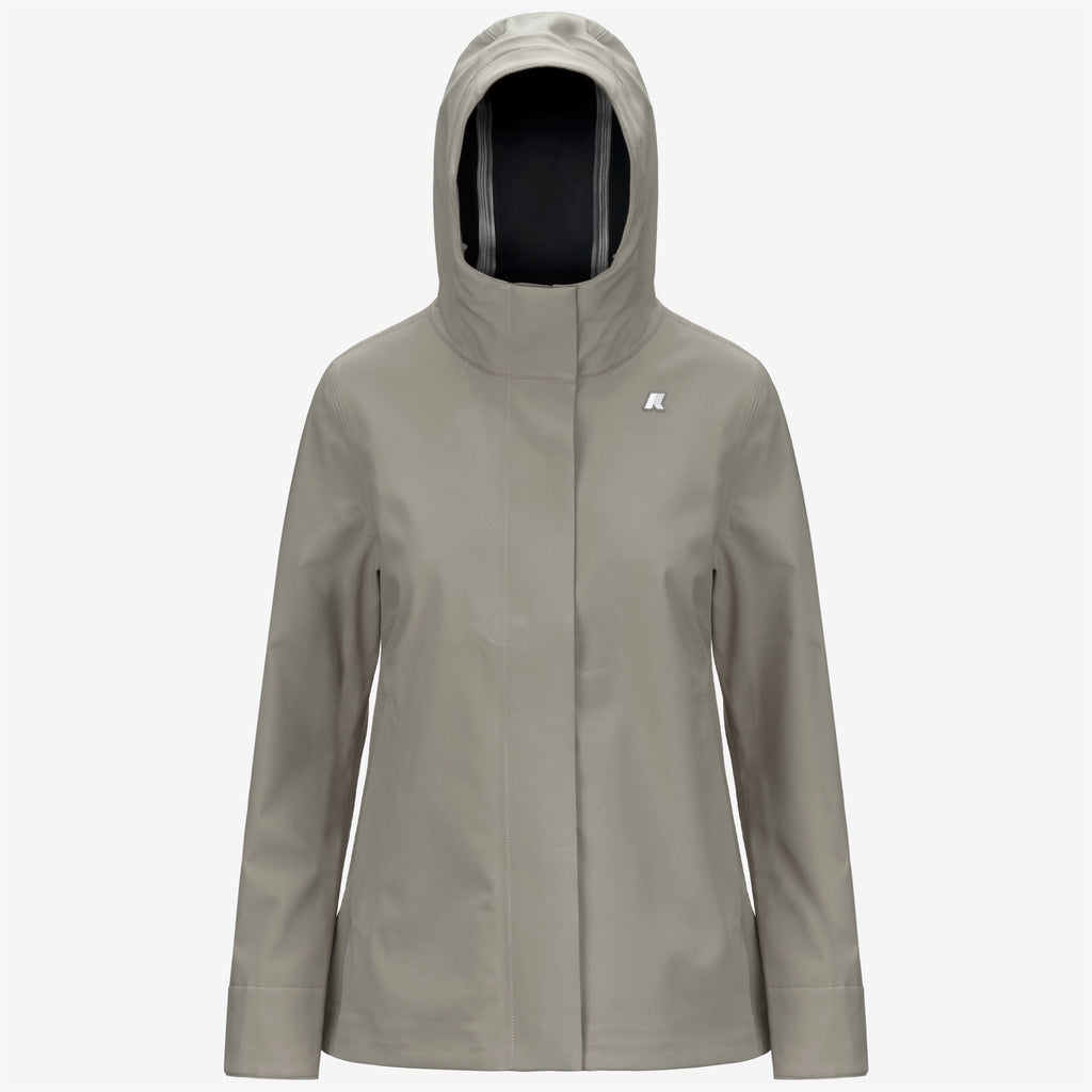 Jackets_WOMAN_MADALINA BONDED_Mid_Green Oak - Blue Depth - Commercial 1
