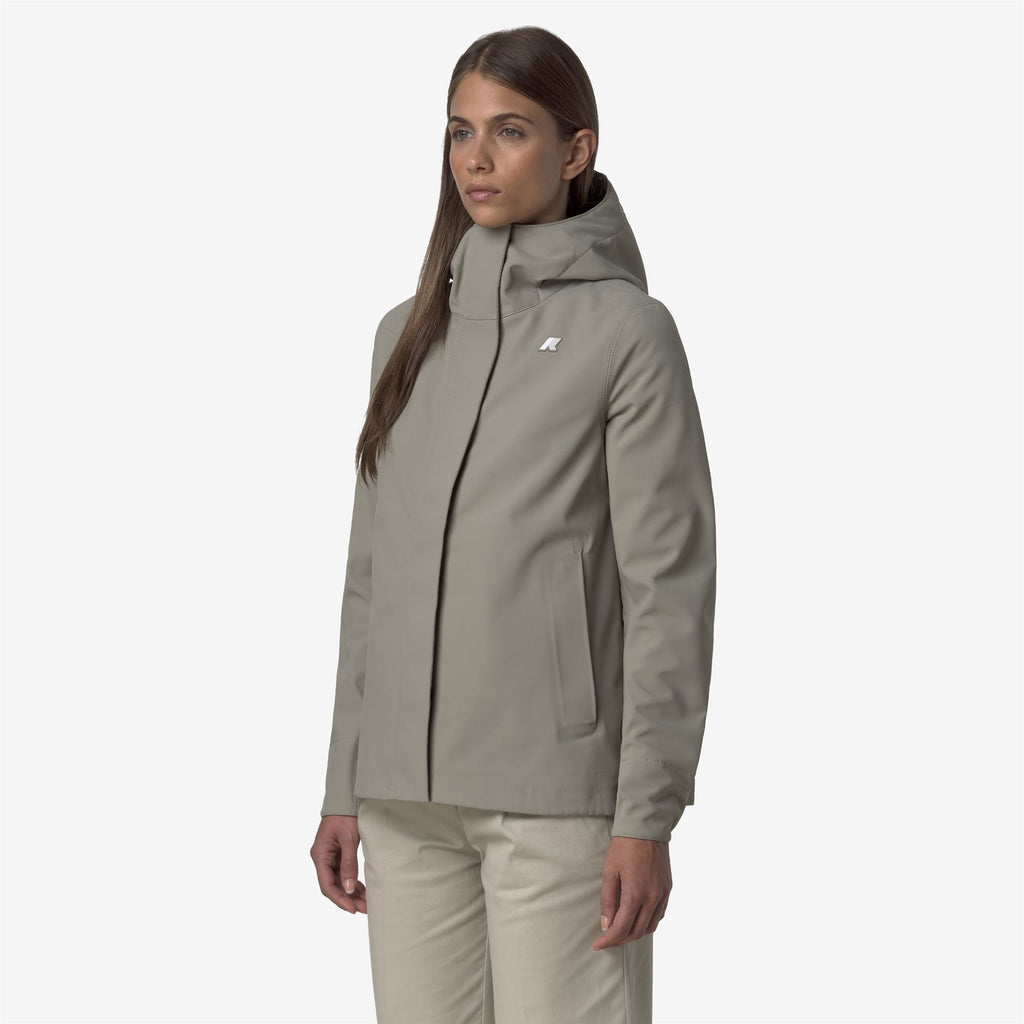 Jackets_WOMAN_MADALINA BONDED_Mid_Green Oak - Blue Depth - Commercial 5