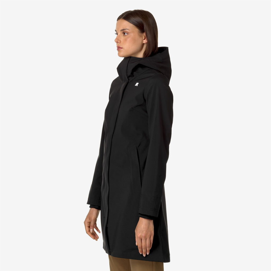 Jackets_WOMAN_STEPHY BONDED_3/4 Length_Black-Blue Depth - Black Pure - Blue Depth - Commercial 5