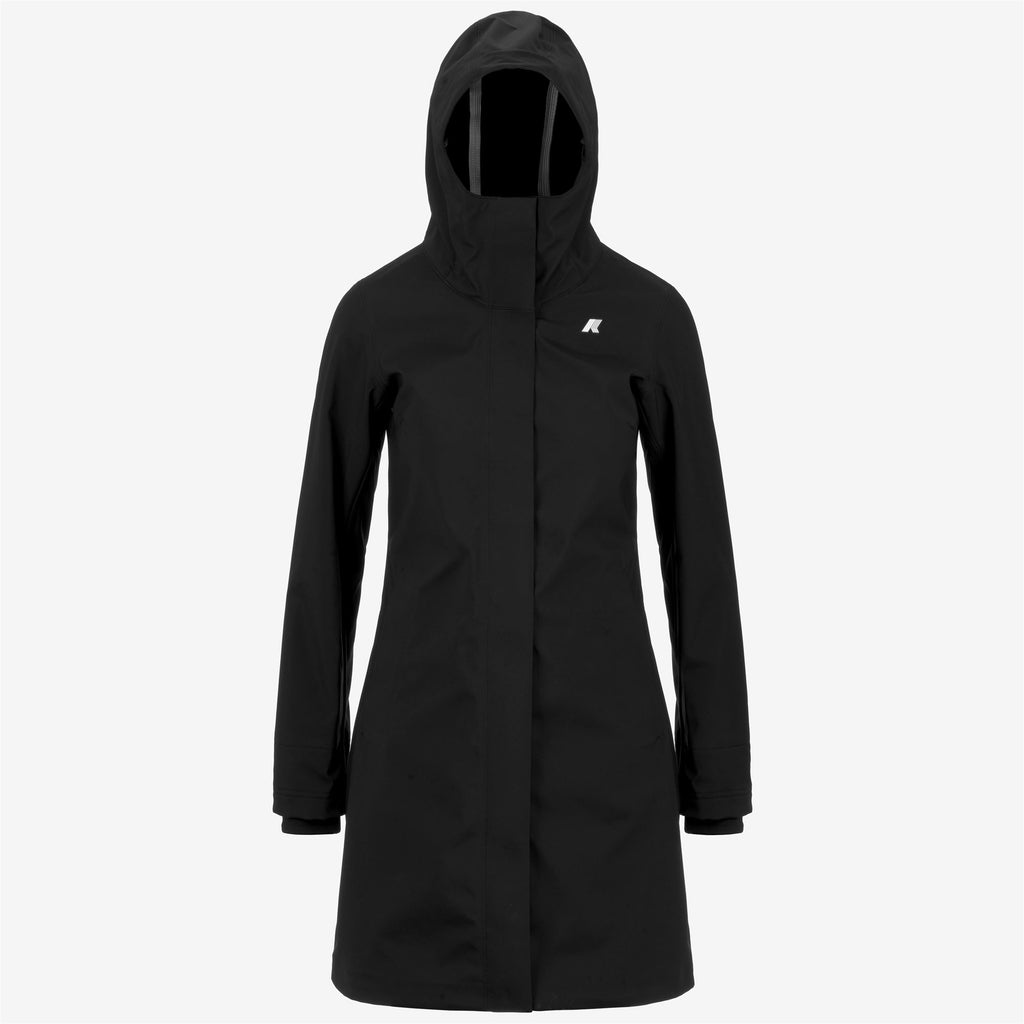 Jackets_WOMAN_STEPHY BONDED_3/4 Length_Black-Blue Depth - Black Pure - Blue Depth - Commercial 1