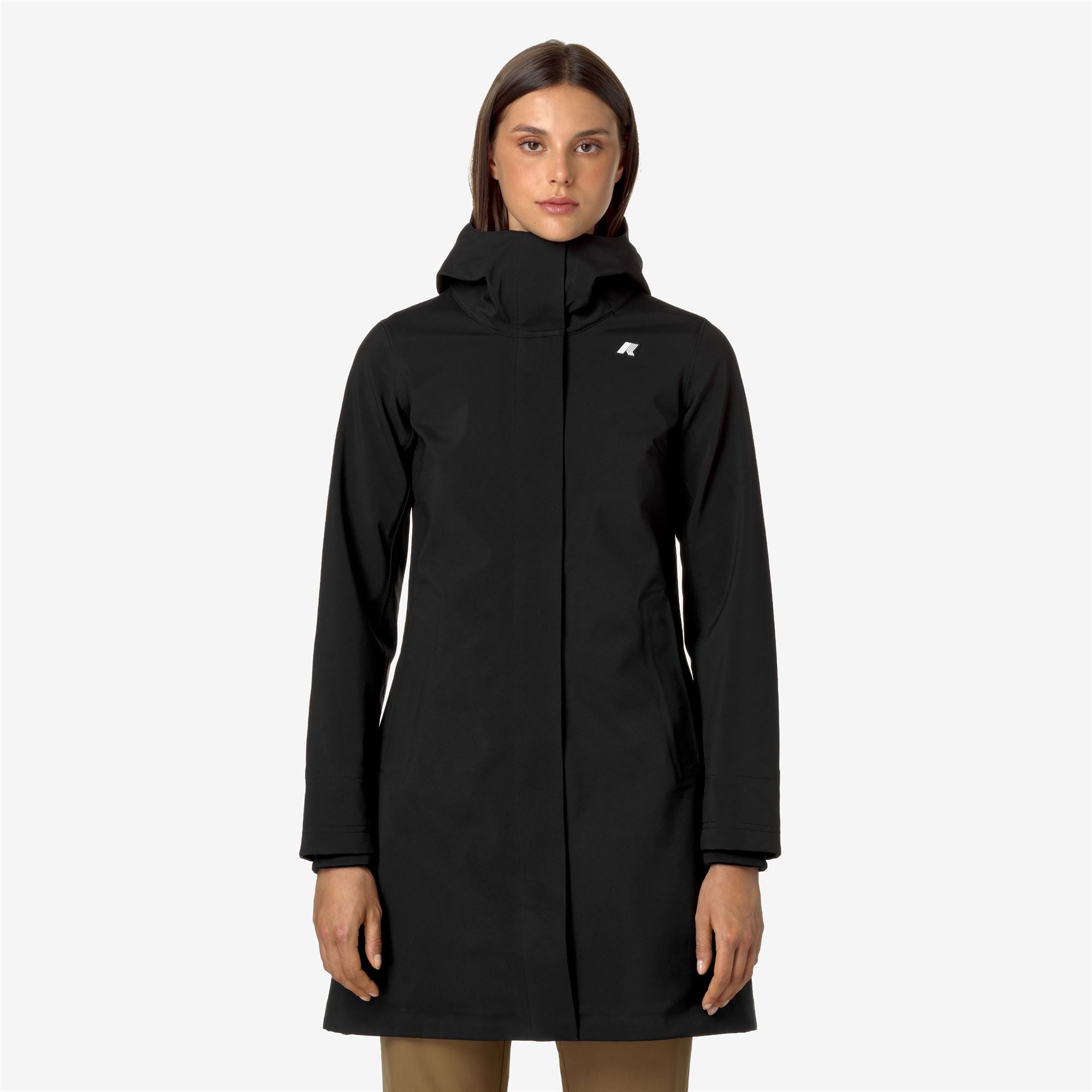 Jackets_WOMAN_STEPHY BONDED_3/4 Length_Black-Blue Depth - Black Pure - Blue Depth - Commercial 4