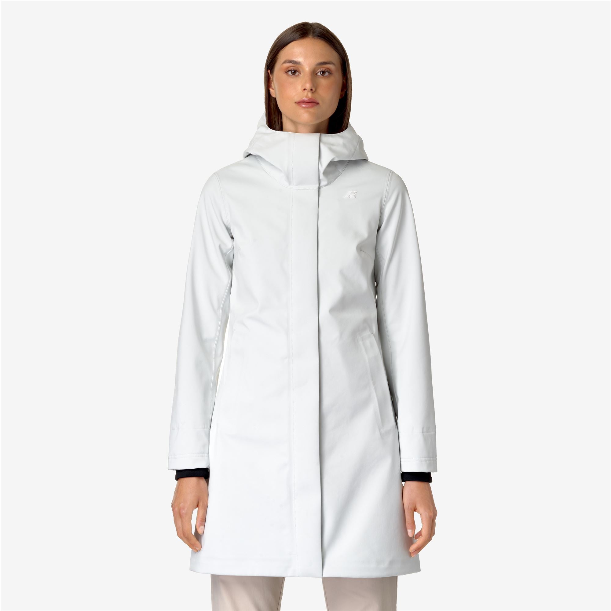 Jackets_WOMAN_STEPHY BONDED_3/4 Length_White G-Blue D - Commercial 3