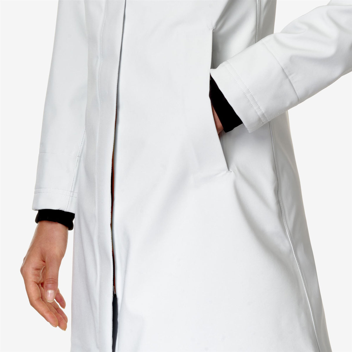 Jackets_WOMAN_STEPHY BONDED_3/4 Length_White G-Blue D - Commercial 7