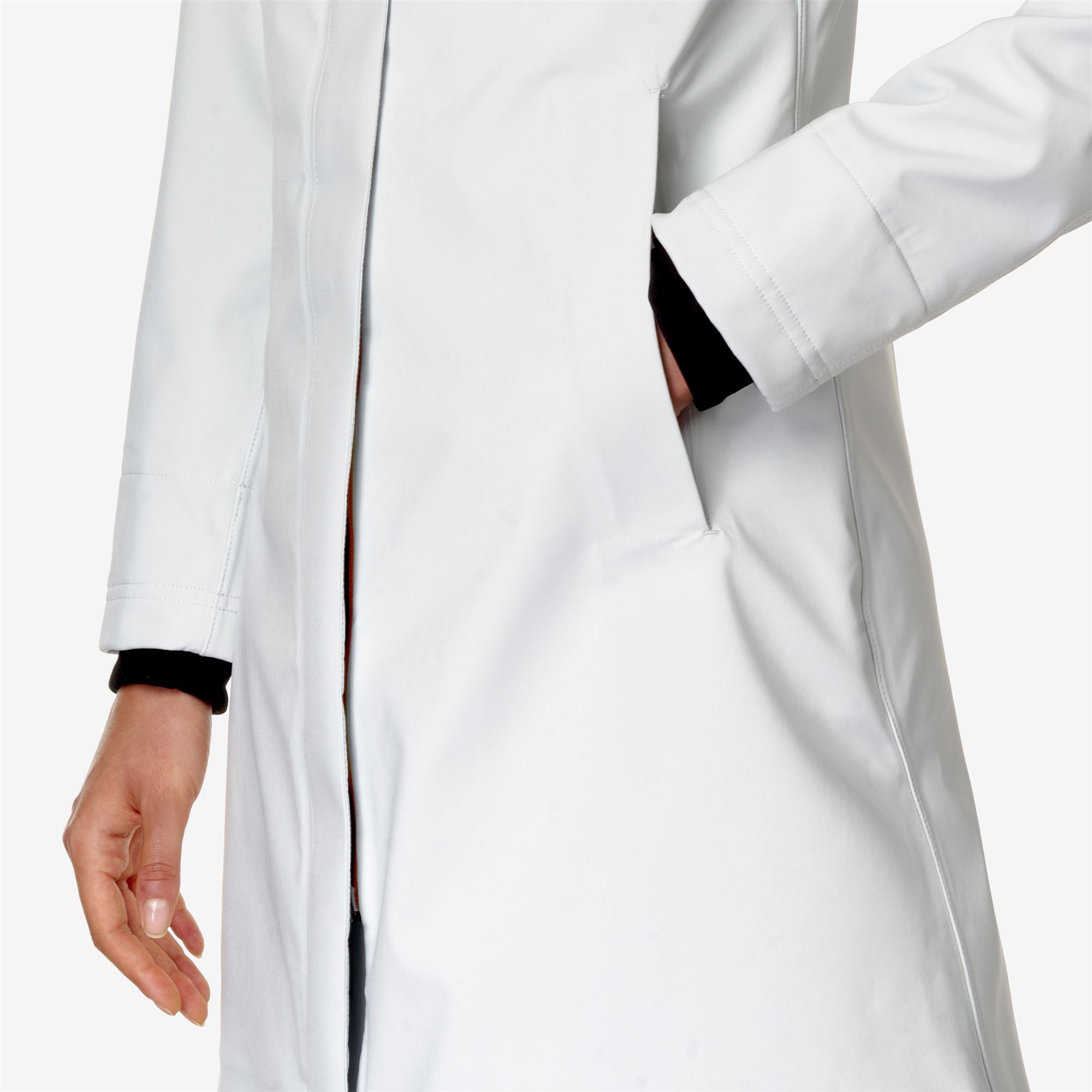 Jackets_WOMAN_STEPHY BONDED_3/4 Length_White G-Blue D - Commercial 7