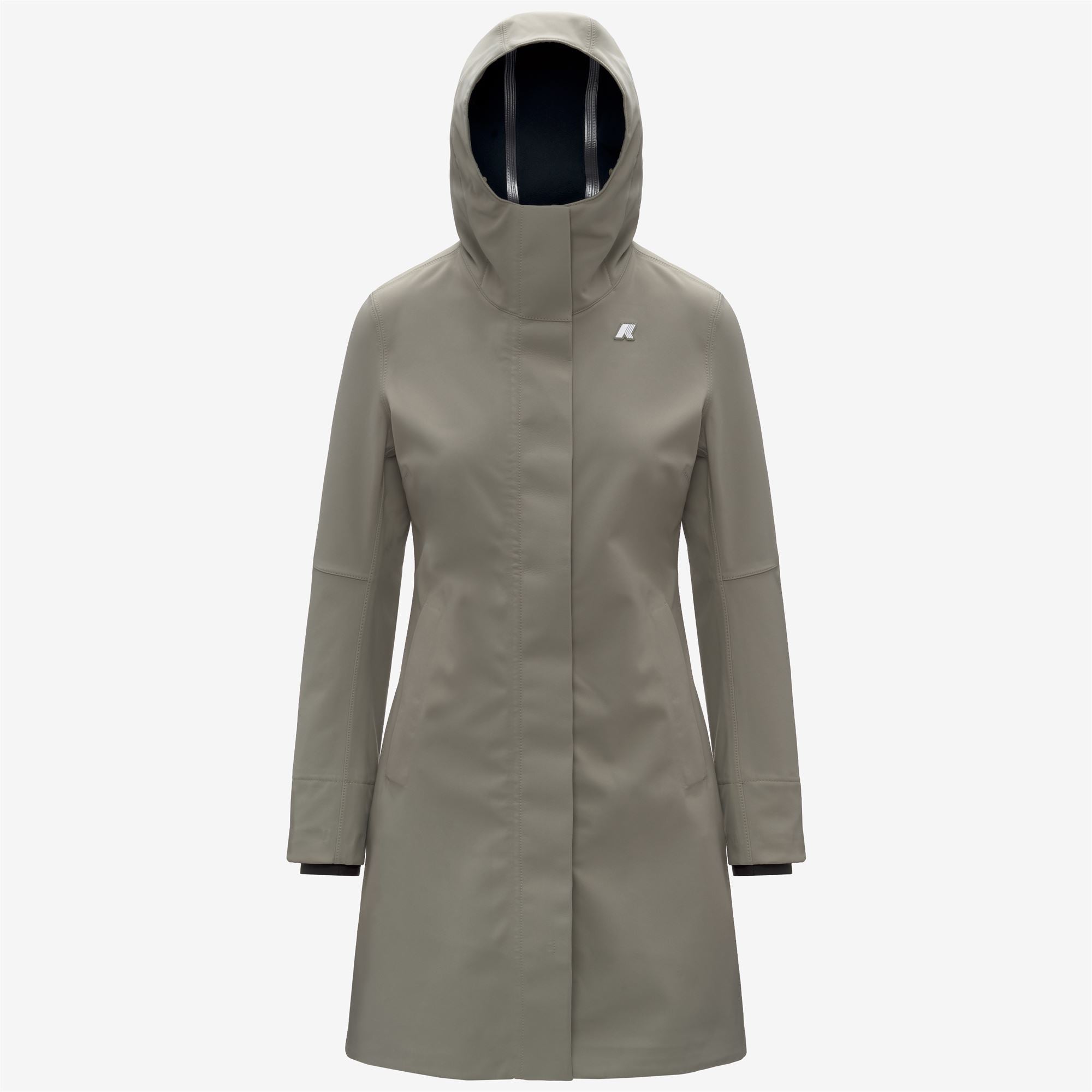 Jackets_WOMAN_STEPHY BONDED_3/4 Length_Green Oak - Blue Depth - Commercial 1