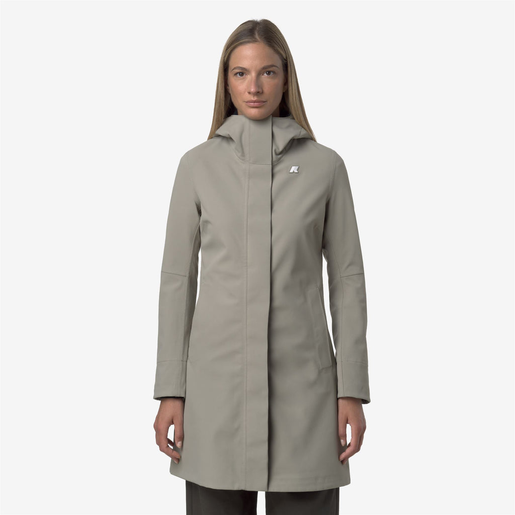 Jackets_WOMAN_STEPHY BONDED_3/4 Length_Green Oak - Blue Depth - Commercial 3