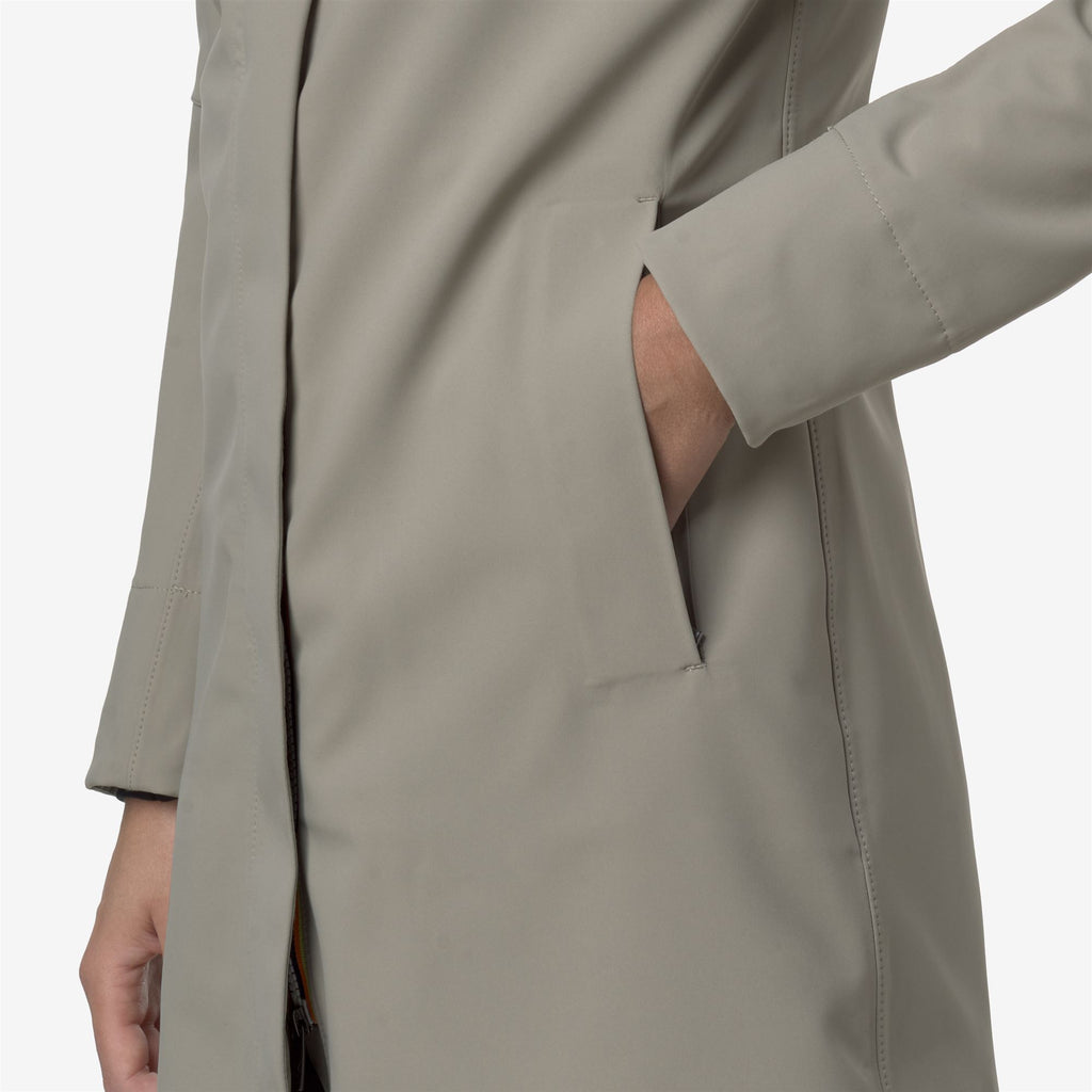 Jackets_WOMAN_STEPHY BONDED_3/4 Length_Green Oak - Blue Depth - Commercial 7