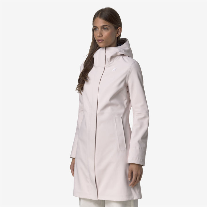 Grey Women's Elegant 3/4 Length Waterproof Jacket 4