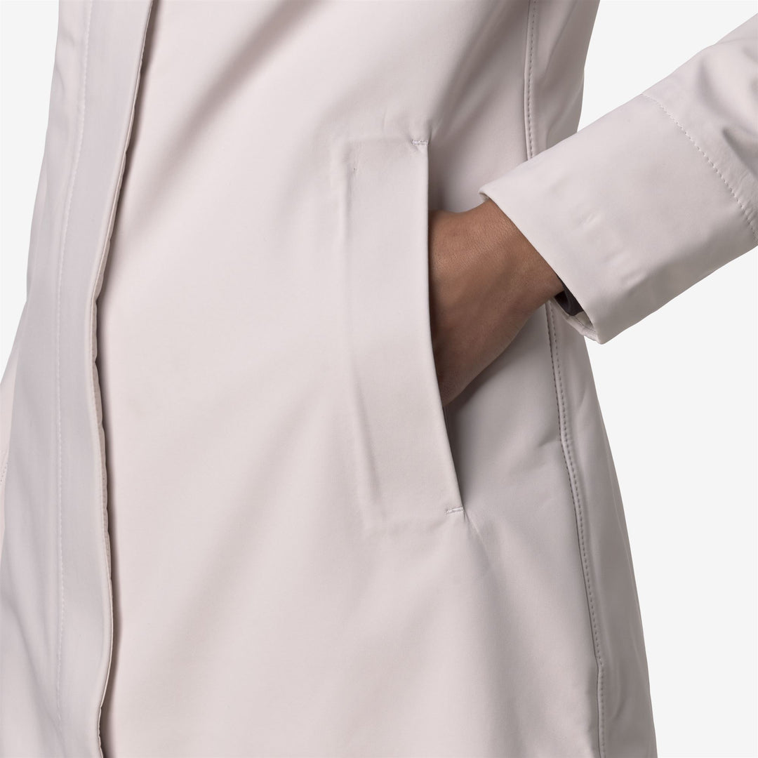 Grey Women's Elegant 3/4 Length Waterproof Jacket main