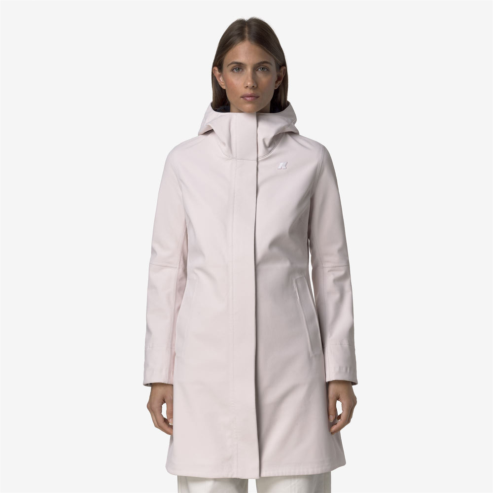 Grey Women's Elegant 3/4 Length Waterproof Jacket 02