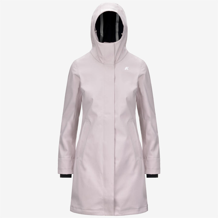 Grey Women's Elegant 3/4 Length Waterproof Jacket 1
