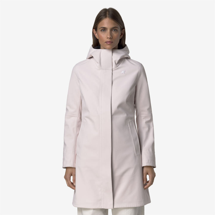 Grey Women's Elegant 3/4 Length Waterproof Jacket 1