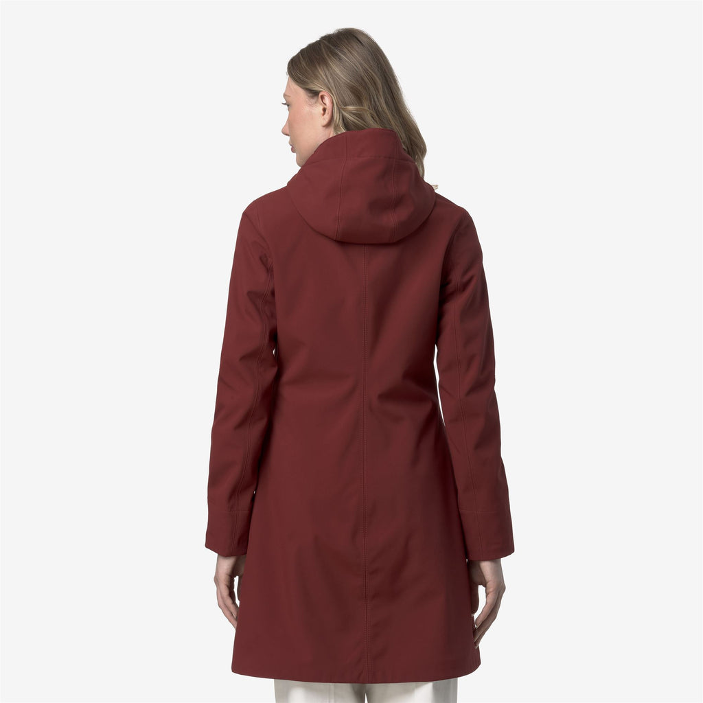 Jackets_WOMAN_STEPHY BONDED_3/4 Length_Red Syrah - Blue Depth - Commercial 6